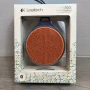 Logitech Wireless Speaker X100 Bluetooth Orange And Blue USB Charging 30 FT NEW