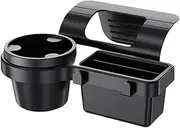 MagiDeal Car Window Storage Box Drinks Holder Avoid Dropping Multifunctional Car Interior Organizer Insert Tray for Sundries Pens