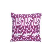 Acalan Ikat Purple Filled Cushion by J.Elliot Home