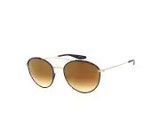 Barton Perreira Gamine GOL/JET/GOR Black Gold Mirror Brown Gradient Sunglasses