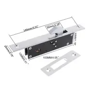 Durable Aluminum Alloy Sliding Door Hook Lock Cross-shaped for Key Locks Fo