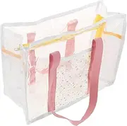 [GAROZATION] Travel Storage Bag Sturdy Pvc Beach Bag for Women Toiletry Bag Zipper Pouch Lightweight Waterproof for Outdoor Adventures