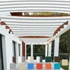 17'(W) Rectangle Outdoor Sun Shade Sail Awning Cover for Easy Fit Between Walls