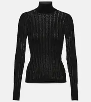 [Alaia] Alaïa Crinoline turtleneck sweater AU 18 black