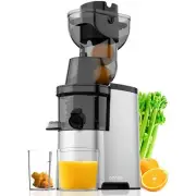 Masticating Juicer Machines, 4.1-inch(104mm) Powerful Slow Cold Press Juicer ...