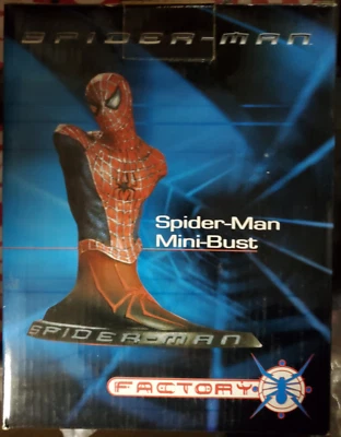 SPIDER-MAN movie mini bust by Factory X (Tobey Maguire) 2002 NIB