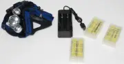3 LED Headlamp Rechargeable Battery Head Torch Headlight Camping Flashlight