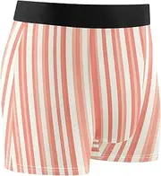 [FRODOTGV] Dark Salmon Striped Men's Boxer Briefs Shorts Athletic Underwear for Men Compression Interiores Para Hombres