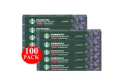 Starbucks By Nespresso Decaf Espresso Roast Coffee Pods Capsules 100 Pack