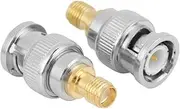 BNC Male to SMA Female RF Adapter, Coaxial Connector for Antenna Connection with Test Converter