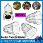 10Packs Garden Chicken Wire Cloches Thickened Plant Protector Cloche Covers-