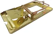 made2catch Pack of 2 Classic Metal Rat Traps Brass Coated - Powerful Snap Trap for Rats, Chipmunks and Rodents - Humane Rat Traps That Work - 2 Traps