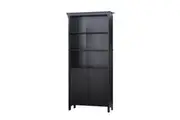 Maestro Furniture Tyann 5-Shelf Bookcase Display Storage Cabient W/ 2-Doors - Espresso