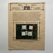 Mary Garry's Sewing Cabin Seasonal Mementos II Cross Stitch Pattern Leaflet 1996