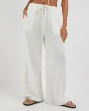 [Mooloola] Mooloola Women's Laguna Pants in Cream Size 6 6 Cream