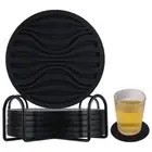 Draining Cup Holder Thickened Cup Drying Mat Silicone Coasters Set Tableware