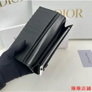 （琳琳二手)Dior/迪奧 短夾 零錢包 卡夾 卡包多卡位皮夾 錢包 錢夾帆布皮夾西裝夾0214