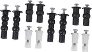STOBAZA 2pcs Replacement Toilet Lid Screw Set Expansion Screws Toilet Lid Kit Rubber Wc Tool for Standard Wc Seats Abs Metal Rubber Nylon