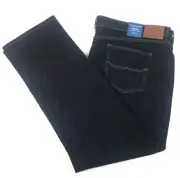 RM Williams Mens Ramco Jeans Size 56 x L34 Regular Fit Tapered Leg Dark Blue NEW