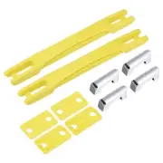 Luggage Handle 220mm Length Strap Grip Replacement for Suitcase Case Yellow 2Pcs