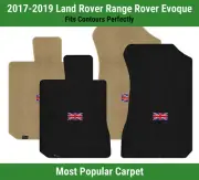 Lloyd Ultimat Front Mats for '17-19 Land Rover Range Rover Evoque w/British Flag (for: Land Rover)