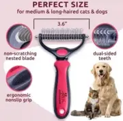 Best Fur Hair Removal, Pat Your Pet Grooming Brush Tool Comb Rake Dogs Cats Pet