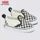 【VANS 官方旗艦】Slip-On V 小童款黑白色棋盤格滑板鞋