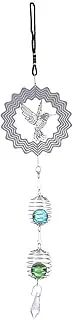 Wind Bell Wind Chimes Cute Wind Bell Metal Music Spiral Crystal Ball Wind Chime for Indoor and Outdoor Home Store Nordic Decoration Sweet