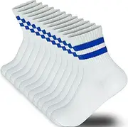 [MARRON SMITH] Cotton Stripe Ankle Thin Socks Women & Men 6 Pairs