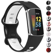 StrapsCo Silicone Rubber Infinity Sport Band - Watch Strap for Fitbit Charge 5