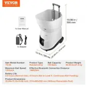 Automatic Tennis Ball Machine Portable Launcher for Training Practice