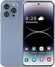 Unlocked Smartphones, 4G Android 12 Cell Phones 6.7 Inch HD Screen, 4GB RAM 128GB ROM Dual Sim GSM Unlocked Phone with 4000mah Lithium Battery(Blue)