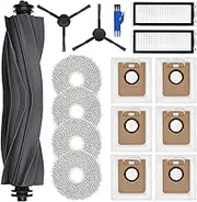 Accessory Set for Dreame L20 Ultra / L20 Ultra Complete, 4 Mop Mop Pads 6 Dust Bags 1 Main Brush 2 Filters, Robot Vacuum Cleaner Replacement Parts Accessory Kit