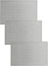 LUGO 24"x16" Pegboard Wall Organizer Panels, 3 Pack, Heavy Duty, Utility Tool Storage Organizer, Easy to Install for Walls, Craft Room, Garage, Living Room, Workshop, Study Room (Gray, 3 PC)