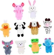 15pcs Finger Puppet Adorable Animal Doll Gloves for Creative Play Styles Safe and Material Great Present