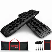 X-BULL Recovery tracks Boards Sand 10T 4WD trucks Snow With Mounting Pins Gen3.0 Black