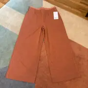 Athleta Echo Wide Crop Pant Rust Sz 8 NWT MSRP $109