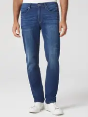 Knit Slim Straight Jeans