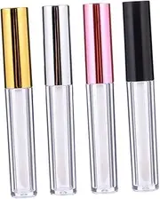 SOESFOUFU 20pcs 5ML Lip Gloss Tube Set with Metallic Caps Empty Lip Gloss Containers & Ideal for DIY Cosmetics and Makeup Storage