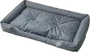 STARTIST Dog Cat Bed Puppy Crate Mat Kennel Non Slip Cozy Indoor Pet Sleeping Mattress Dog Cushion for Shiba Inu Puppy Pomeranian, Gray