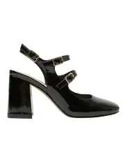 [Sandler] Roslyn Heeled Shoes in Black Patent