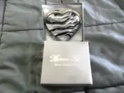 MURANO ART DECO COLLECTION HEART MIRROR COMPACT