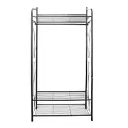 Fin Elegant Clothes Rail Rack Garment Dress Hanging Display Stand Shoe Storage Shelf
