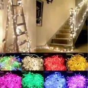 100/200/300/500 LED Solar&Electric Powered Fairy String Lights Outdoor Christmas