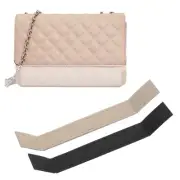 10 x 1.2 Inch Base Shaper 2 Pcs Purse Organizer Insert for Tote Bag, Black/Beige
