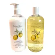 Crabtree & Evelyn Citron Honey Coriander Body Lotion Shower Gel Retired
