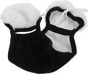 [GOOHOCHY] Cotton Ski Mask for Men Windproof Face Cover Ear Muffs Comfortable and Breathable Winter Mask Black