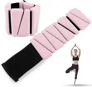 Wrist and Ankle Weights Set of 2 (1 lb each) Adjustable Weights Silicone Wristbands for Women and Men for Running, Jogging, Walking, Yoga, Dance, Pilates