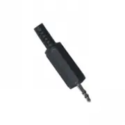 AVICO - PLUG 2.5 STEREO SOFT PLASTIC BLACK