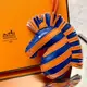 [二手] Hermes 小羊皮手工限量小斑馬吊飾/橘藍